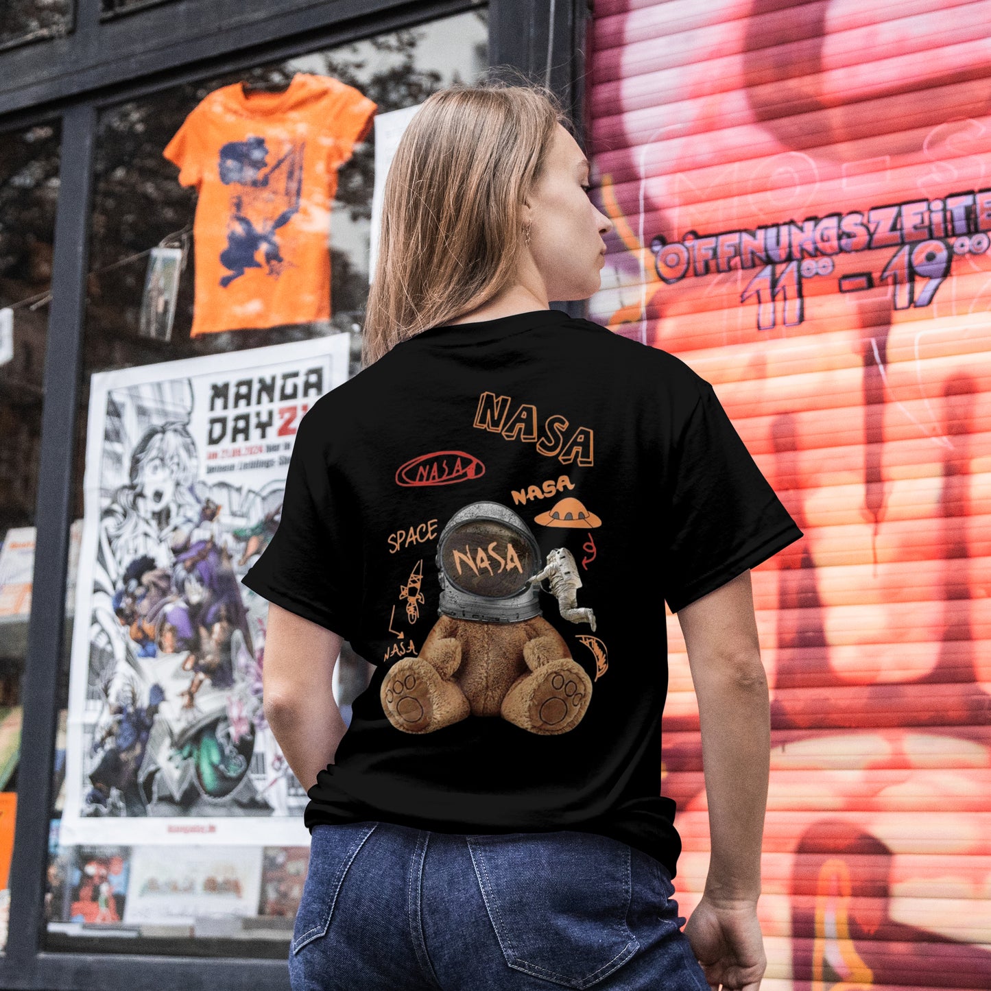 NASA Space Bear Oversized T-Shirt