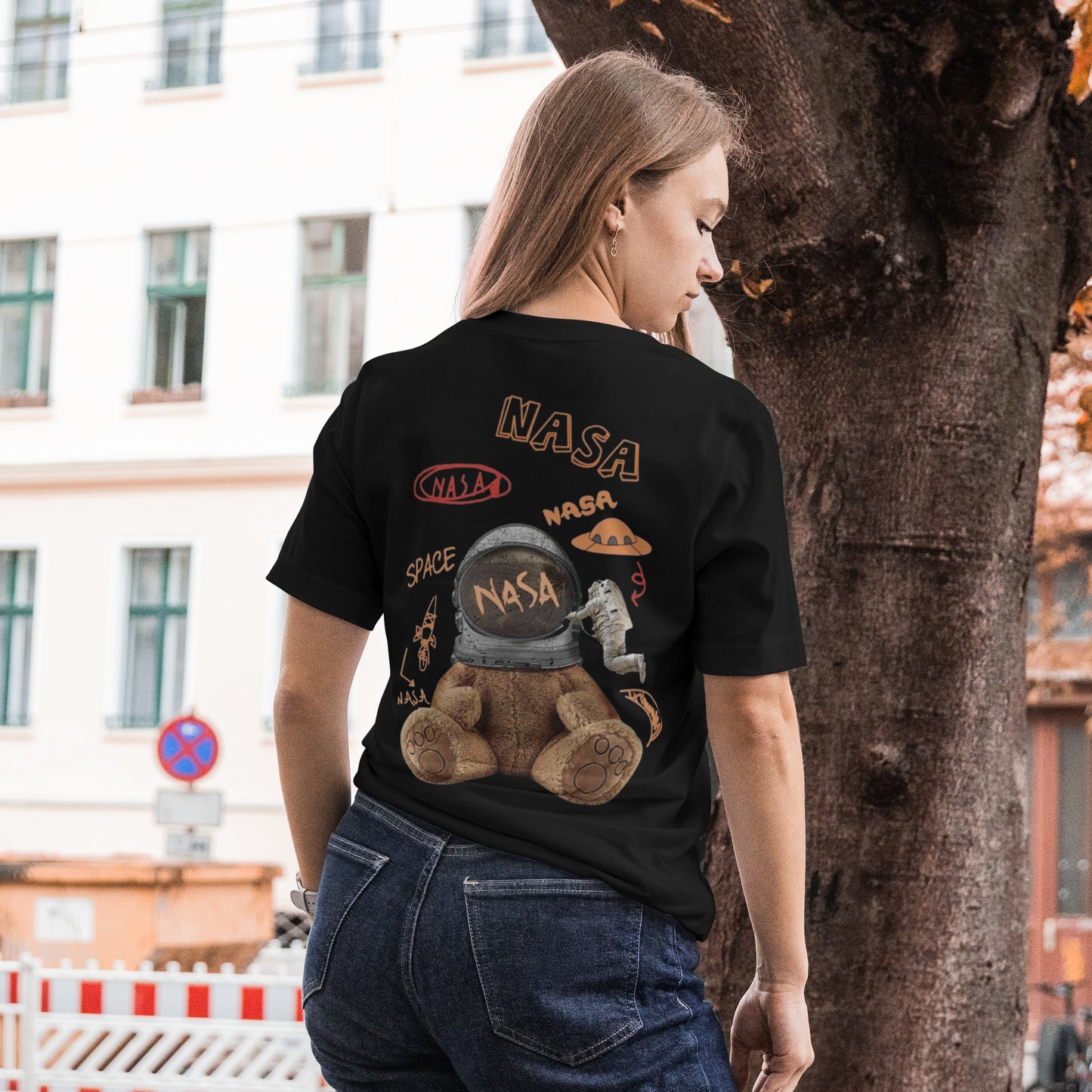 NASA Space Bear Oversized T-Shirt