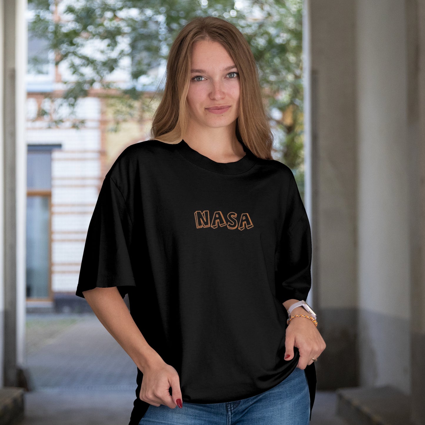 NASA Space Bear Oversized T-Shirt