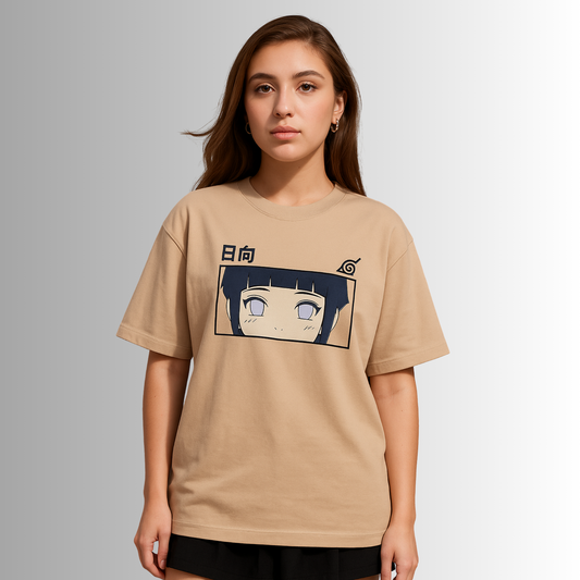 Hinata Hyuga Oversized Anime T-Shirt
