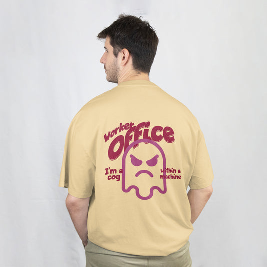 Beige Office Mood Tee