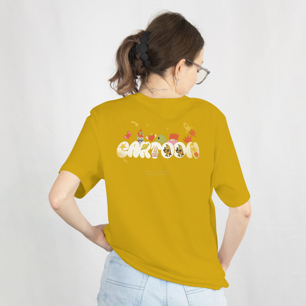 Mustard Yellow Cartoon Doodle