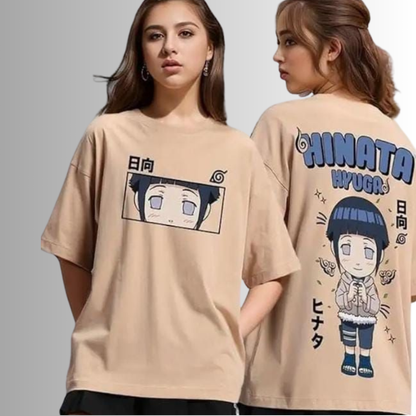 Hinata Hyuga Oversized Anime T-Shirt